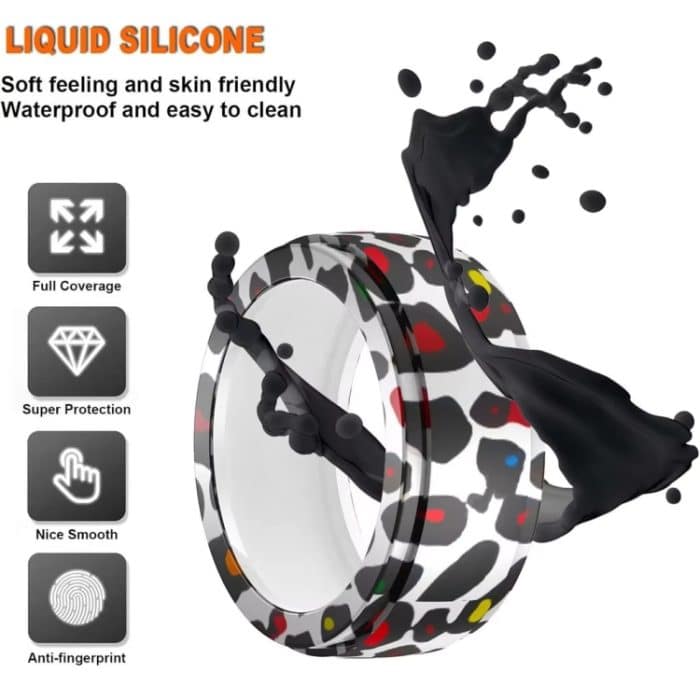 Für Samsung Galaxy Ring / Oura Ring Silikonhülle mit elastischem Druck, kratzfest, S, M – Bild 4