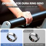 Für Samsung Galaxy Ring / Oura Ring Silikonhülle in Volltonfarbe, kratzfeste Hülle, S, M – Bild 5