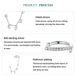 S925 Sterling Silber Feine Zirkon Quaste Ohr Knochen Clip Ohrringe – Bild 3
