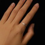 MSR058 S925 Sterling Silber Mossian Stein Ring Platin Beschichtung Ring – Bild 6