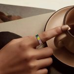 SCR1068 S925 Sterling Silber Überzogen mit Platin Farbe Tropf Öl Ring – Bild 6