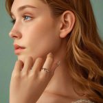 SCR1069 S925 Sterling Silber plattiert mit Platin Hand-in-Hand-Form Ring – Bild 6