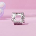 S925 Sterling Silber plattiert Platin Fantasy Opal Mond Katze Anhänger – Bild 5