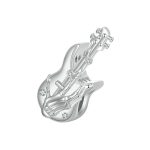 S925 Sterling Silber Platinierter Totenkopf Bass Perlen Anhänger