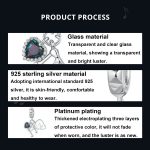 S925 Sterling Silber Platin Note Form Perlen Schmuck Anhänger – Bild 3