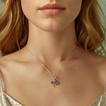 S925 Sterling Silber Platin Note Form Perlen Schmuck Anhänger – Bild 8