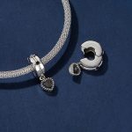 S925 Sterling Silber Platinierte Fantasy Love Perlen Schmuck Anhänger – Bild 4