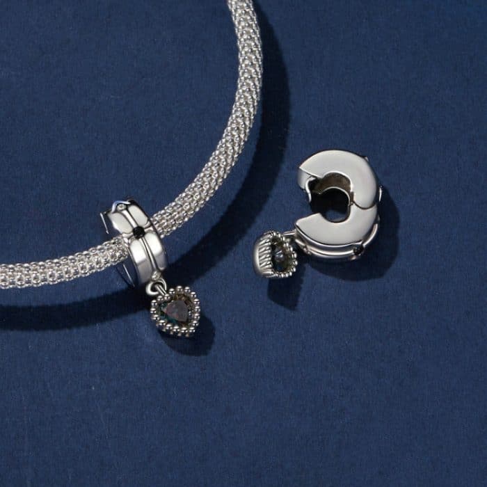 S925 Sterling Silber Platinierte Fantasy Love Perlen Schmuck Anhänger – Bild 4