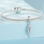 S925 Sterling Silber Platin Romantische und Warme Tulpen Perlen Schmuck Anhänger – Bild 6