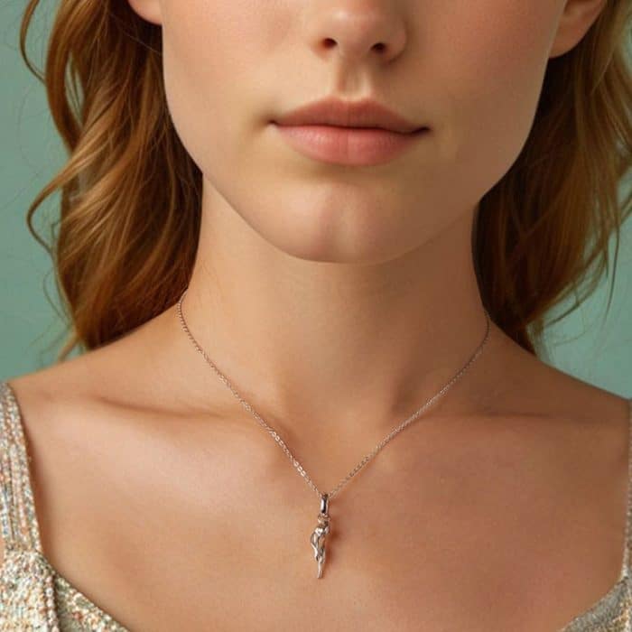 S925 Sterling Silber Platin Romantische und Warme Tulpen Perlen Schmuck Anhänger – Bild 8