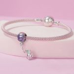 S925 Sterling Silber Niedlicher Heißluftballon Katzenperlen Schmuck Anhänger – Bild 5