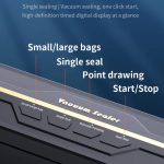 Vakuumiergerät für Lebensmittel, 60 KPA starke Saugkraft, Modi für kleine/große Beutel mit 10 Vakuumbeuteln, EU Plug, US Plug – Bild 8