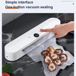 Vakuumiergerät für Lebensmittel, Saugkraft 60 KPA, Einzel-/Vakuumversiegelungsmodus mit 10 Vakuumbeuteln, EU Plug, US Plug – Bild 2