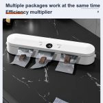 Vakuumiergerät für Lebensmittel, Saugkraft 60 KPA, Einzel-/Vakuumversiegelungsmodus mit 10 Vakuumbeuteln, EU Plug, US Plug – Bild 4