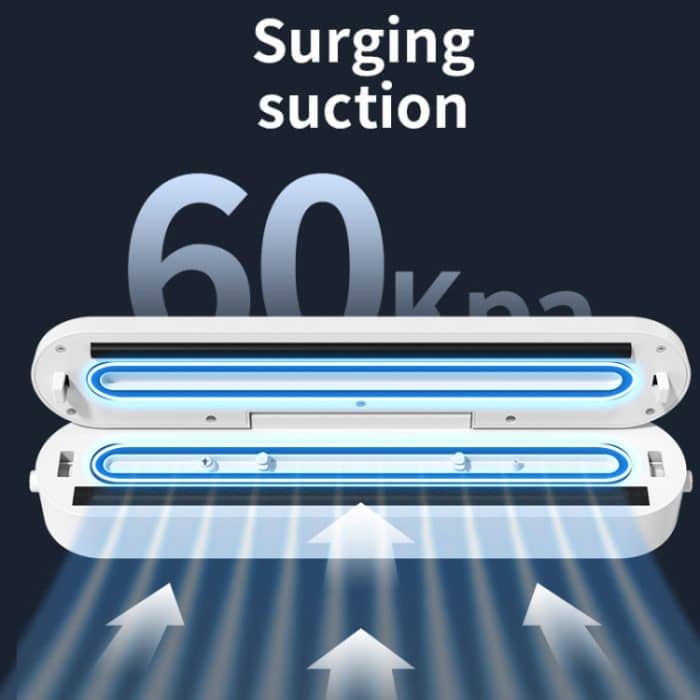 Vakuumiergerät für Lebensmittel, Saugkraft 60 KPA, Einzel-/Vakuumversiegelungsmodus mit 10 Vakuumbeuteln, EU Plug, US Plug – Bild 5