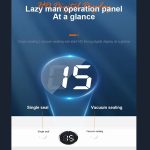 Vakuumiergerät für Lebensmittel, Saugkraft 60 KPA, Einzel-/Vakuumversiegelungsmodus mit 10 Vakuumbeuteln, EU Plug, US Plug – Bild 6