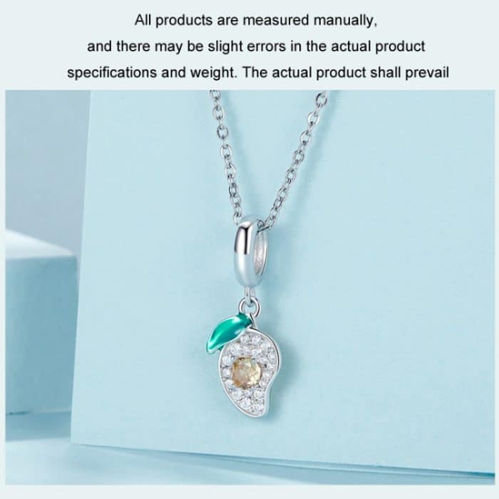 S925 Sterling Silber DIY Mango Armband Anhänger – Bild 4