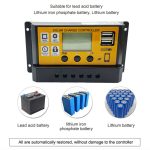 12V/24V Einfache Solar Controller Licht Zeit Steuerung Solar Panel Regler Controller Mit USB, 10A, 20A, 30A – Bild 7