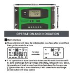12V/24V Solar Lade- Und Entladeregler Dual USB Port LCD Solar Zellen Panel Laderegler, 10A, 20A, 30A – Bild 5