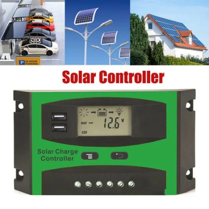 12V/24V Solar Lade- Und Entladeregler Dual USB Port LCD Solar Zellen Panel Laderegler, 10A, 20A, 30A – Bild 6
