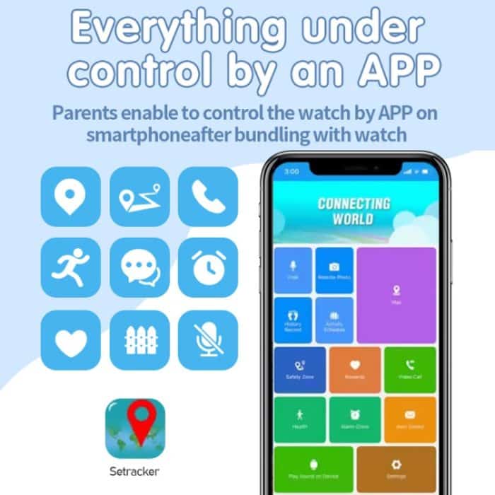 4G Kinder-Smartphone-Positionierungsuhr IP67 wasserdicht / Video- / Sprachanrufe – Bild 9