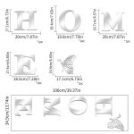 HOME Familie Slogan 3D Acryl Spiegel Wandaufkleber Foyer Tür Dekoration – Bild 3