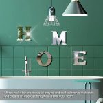 HOME Familie Slogan 3D Acryl Spiegel Wandaufkleber Foyer Tür Dekoration – Bild 7