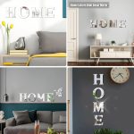 HOME Familie Slogan 3D Acryl Spiegel Wandaufkleber Foyer Tür Dekoration – Bild 8