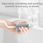 Rotierende Multifunktions-Reinigungsbecherbürste aus Silikon, Flaschensauger, Strohhalm-Reinigungsbürste – Bild 9