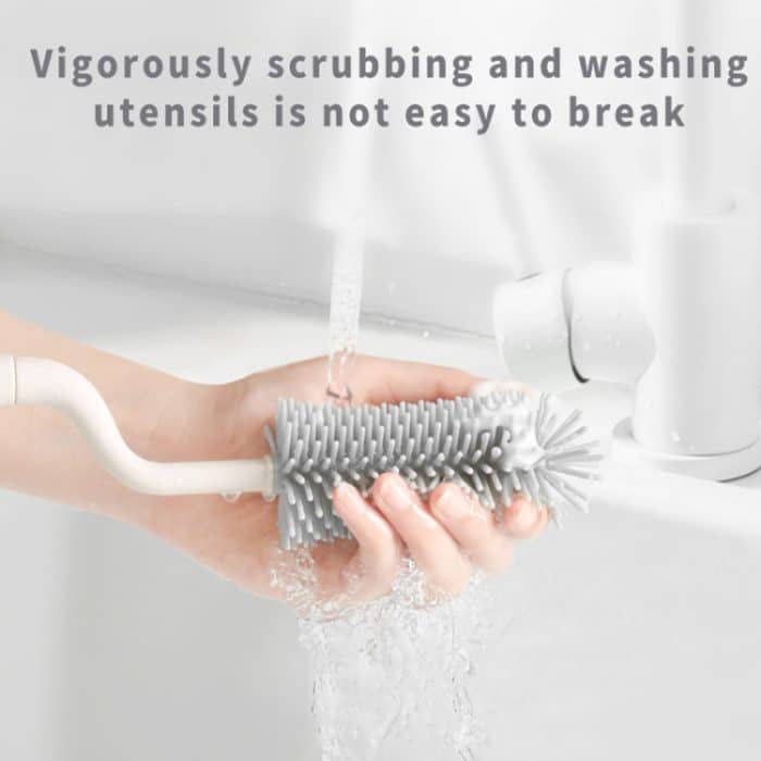 Rotierende Multifunktions-Reinigungsbecherbürste aus Silikon, Flaschensauger, Strohhalm-Reinigungsbürste – Bild 9