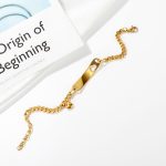 OPK 1151 Armband aus glattem Skelett-Herz aus Edelstahl – Bild 3