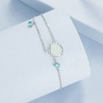 S925 Sterling Silber Platiniertes Muschelarmband im Sommer-Ozean-Stil – Bild 2