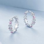 S925 Sterling Silber Platinierte Iris Ohrringe – Bild 6