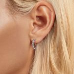 S925 Sterling Silber Platinierte Iris Ohrringe – Bild 7