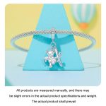 S925 Sterling Silber Platin beschichtet süße Bär Armband DIY Perlen – Bild 4