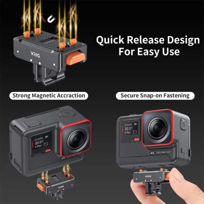 VRIG Magnetischer Schnellwechseladapter für Insta360 Ace / Ace Pro, Base, Base+Top Cover Kit – Bild 6