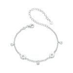 Platiniertes Sonnenarmband aus S925er Sterlingsilber