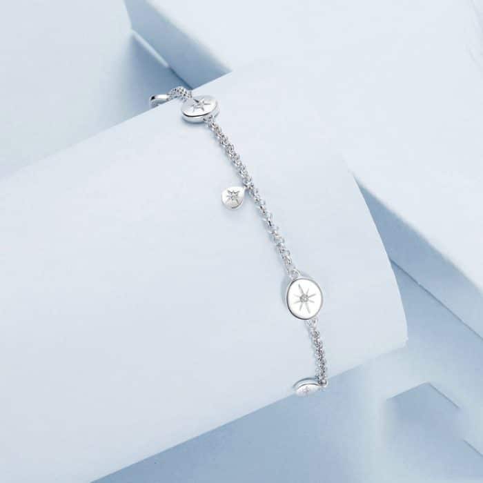 Platiniertes Sonnenarmband aus S925er Sterlingsilber – Bild 2