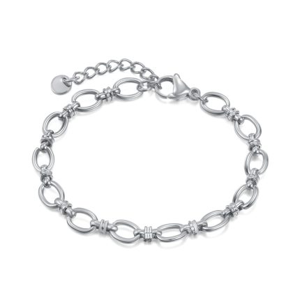 OPK 1384 Edelstahl Plain Kette Schmuck Einfache Spleißen Armband