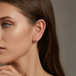 S925 Sterling Silber Platinierte bunte herzförmige Ohrringe – Bild 8