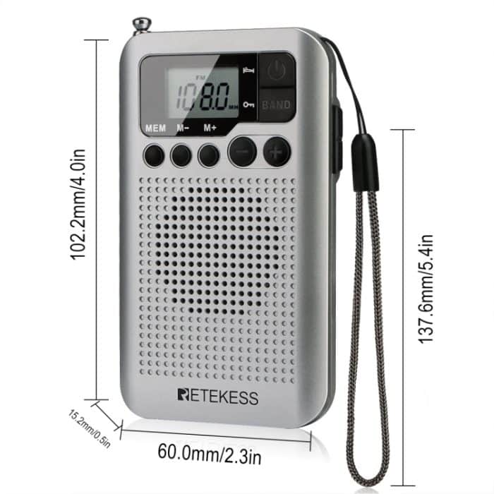 RETEKESS TR106 Tragbares Radio mit Sleep-Timer – Bild 5