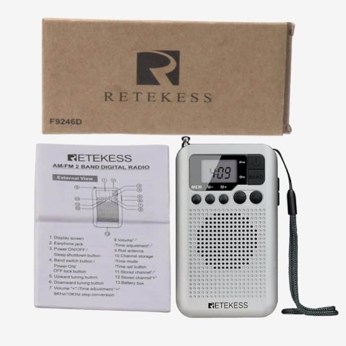 RETEKESS TR106 Tragbares Radio mit Sleep-Timer – Bild 6