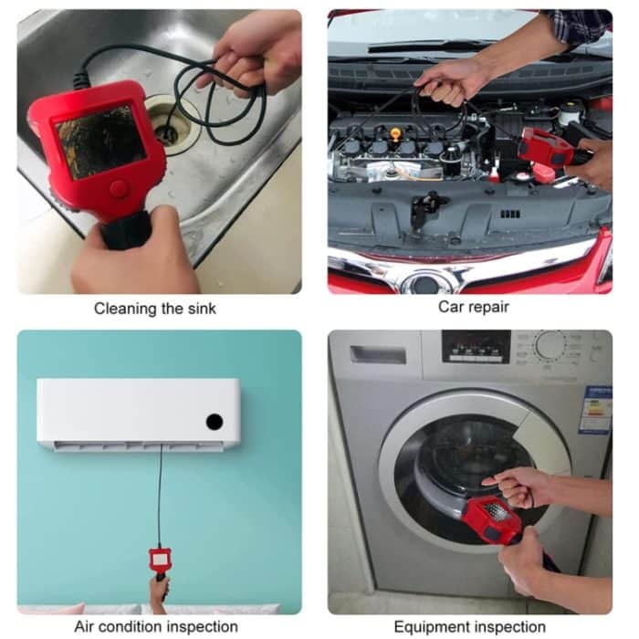 2,4-Zoll-Bildschirm Kraftstofftank Inspektion Nachtsicht 8mm Endoskop, 1m Hard Wire, 3m Hard Wire, 5m Hard Wire – Bild 7