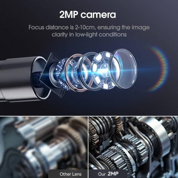 SVBONY SM501 Industrie-Endoskop 2 Megapixel HD 4,3-Zoll-IP67 wasserdichte Sonde – Bild 6