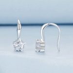S925 Sterling Silber Stern Zirkon Weibliche Ohrringe – Bild 2