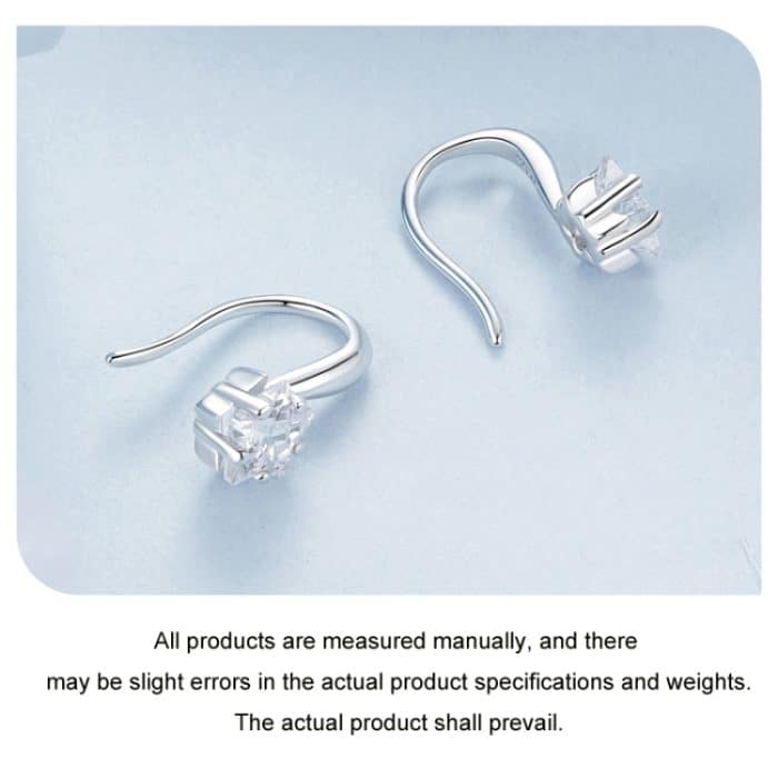 S925 Sterling Silber Stern Zirkon Weibliche Ohrringe – Bild 5
