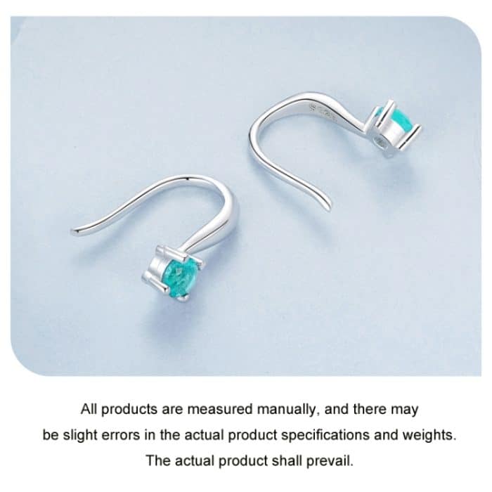 S925 Sterling Silber Elegante grüne Ohrringe – Bild 5