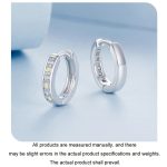 S925 Sterling Silber mit platinierten bunten Zirkon Ohrringe – Bild 5