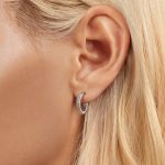 S925 Sterling Silber mit platinierten bunten Zirkon Ohrringe – Bild 6