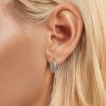 S925 Sterling Silber Platin Zirkon Vintage Spitze Muster Hohl Ohrringe – Bild 6